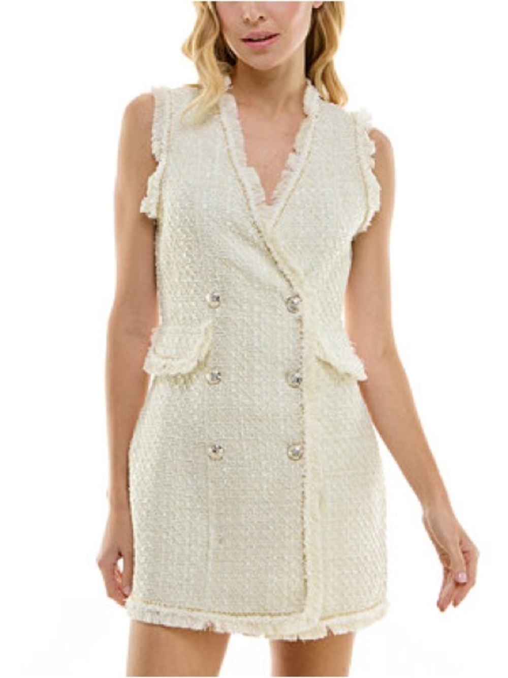 Trixxi NWT Sleeveless Bouclé Bodycon Dress SZ M